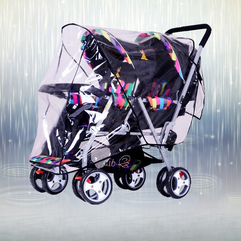 Stroller Rain Cover - Double Seat Twin Stroller Rain Cover