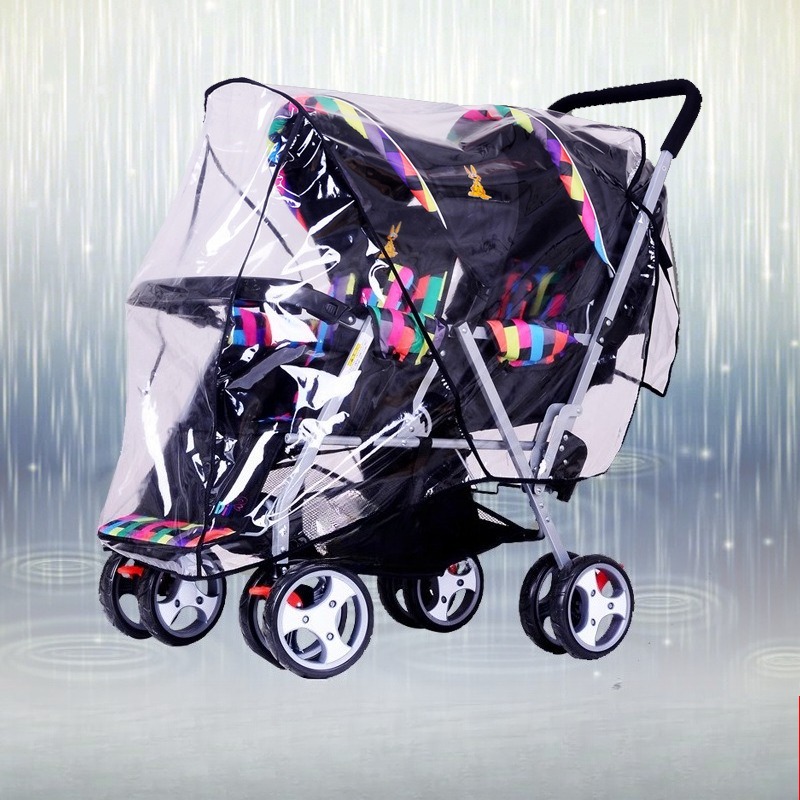 Stroller Rain Cover - Twin Stroller Rain Cover Double Seat