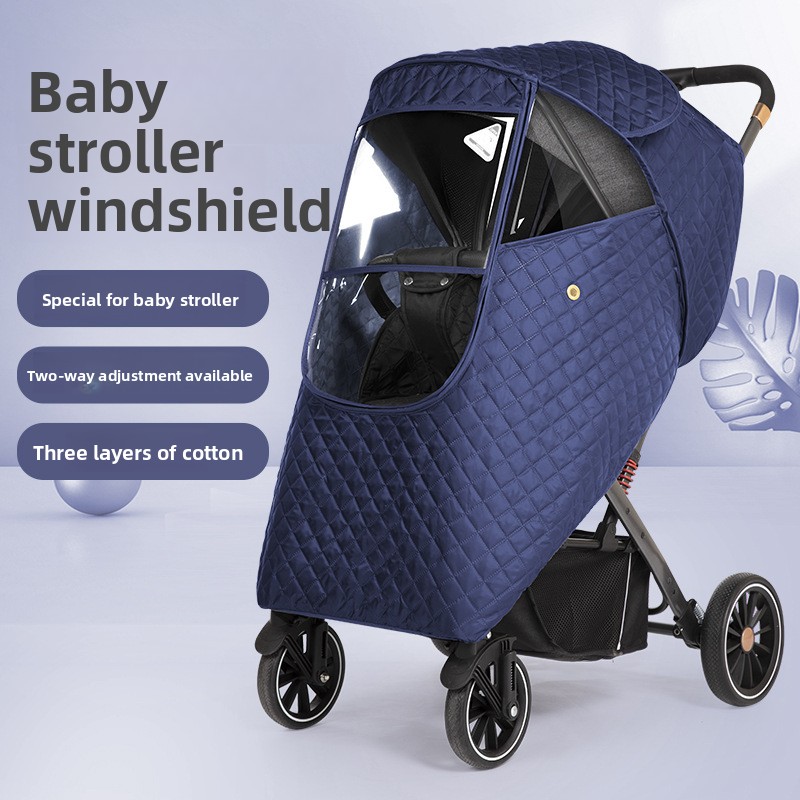 Stroller Rain Cover - Universal Baby Stroller Rain Cover: Windproof