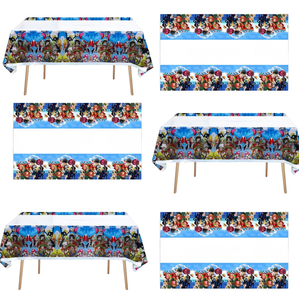 Baby Products Combo - 108*180CM One Piece Anime Tablecloth Happy