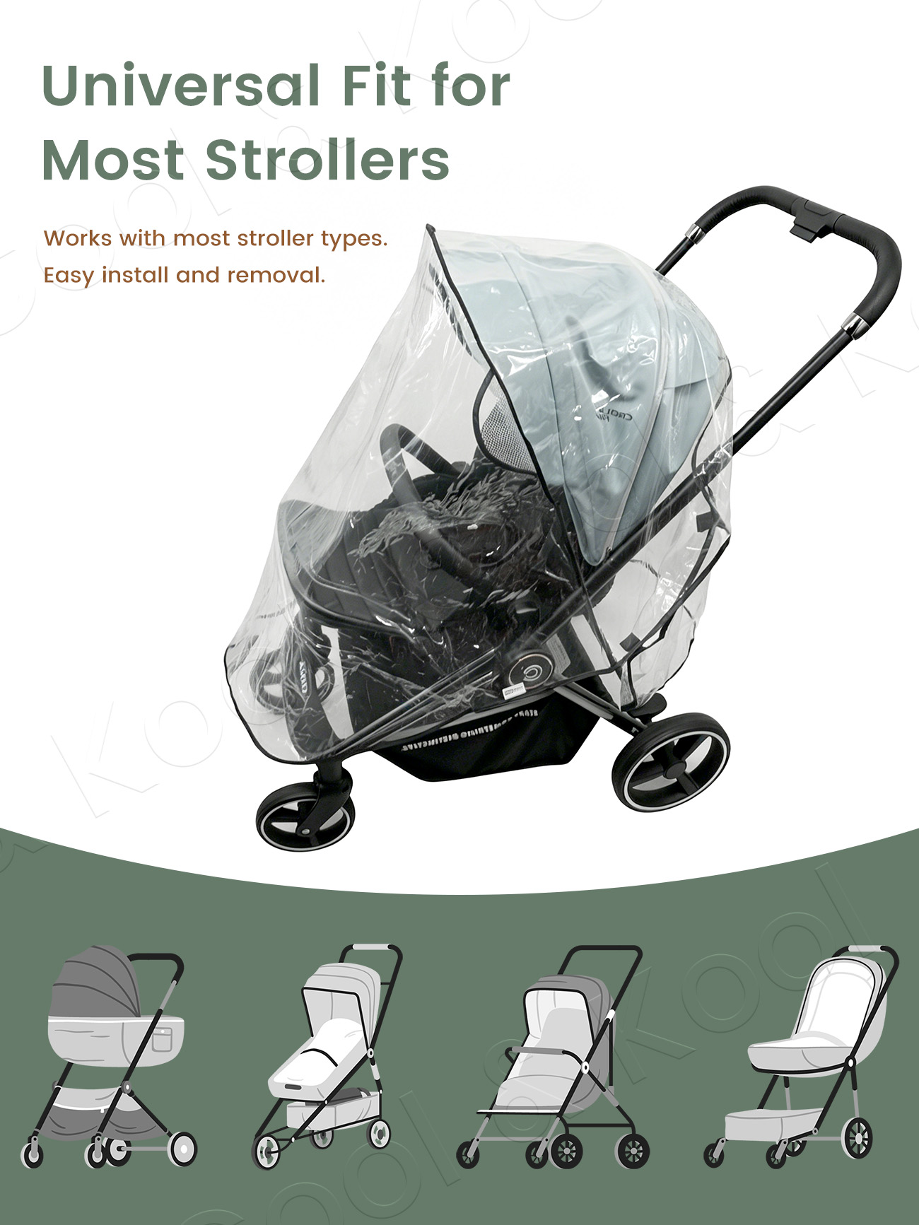 Universal Waterproof & Windpro - Stroller Rain Cover review and price