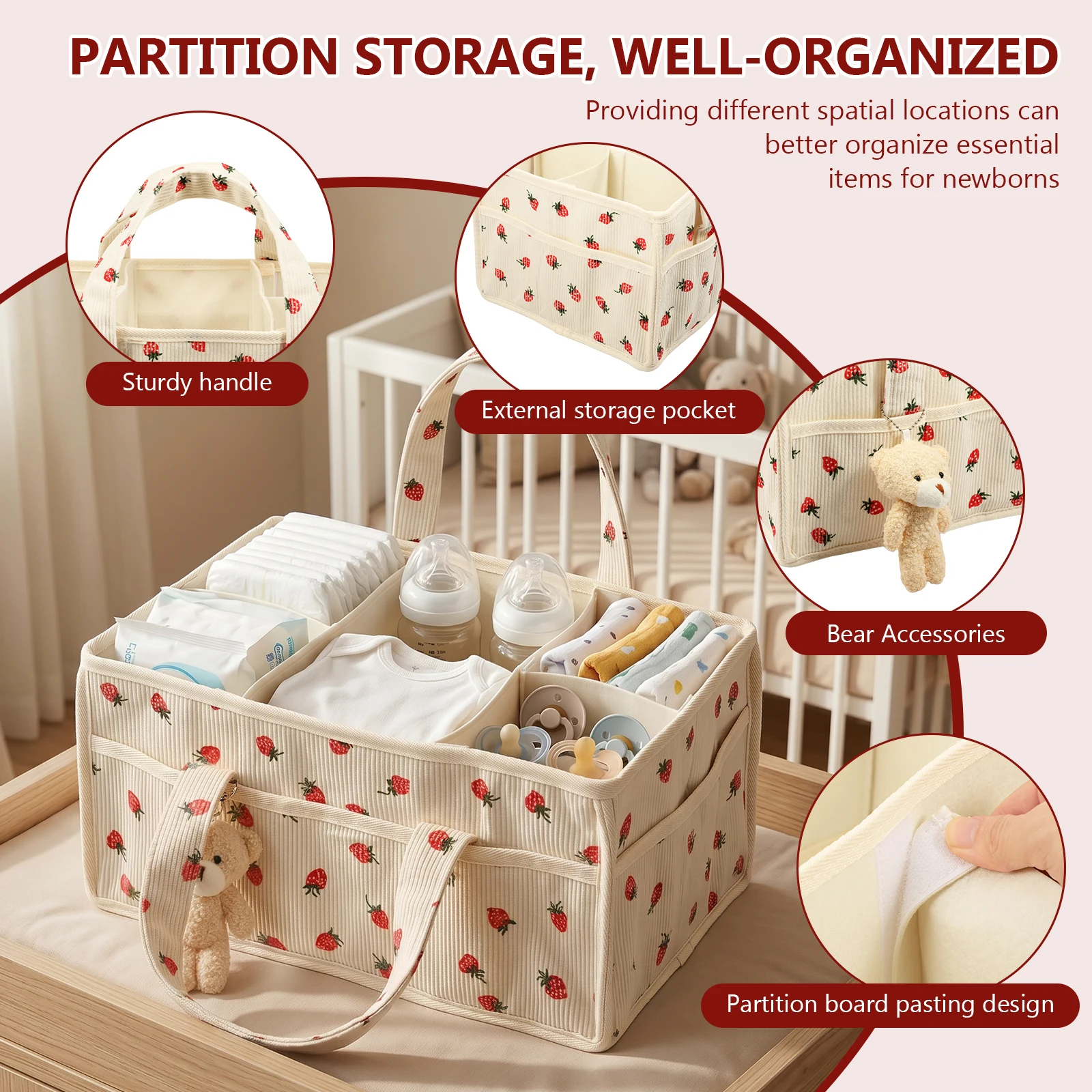 Baby Nappy Wipe Basket Organiz - Baby Products Organiser review and price